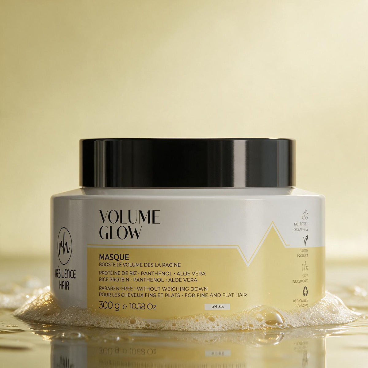 Volume Glow – Masque 300 g – Résilience Hair – visuel 3